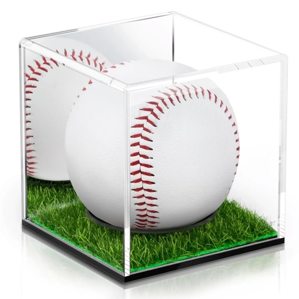 NEW baseball case with faux grass (baseball NOT included)